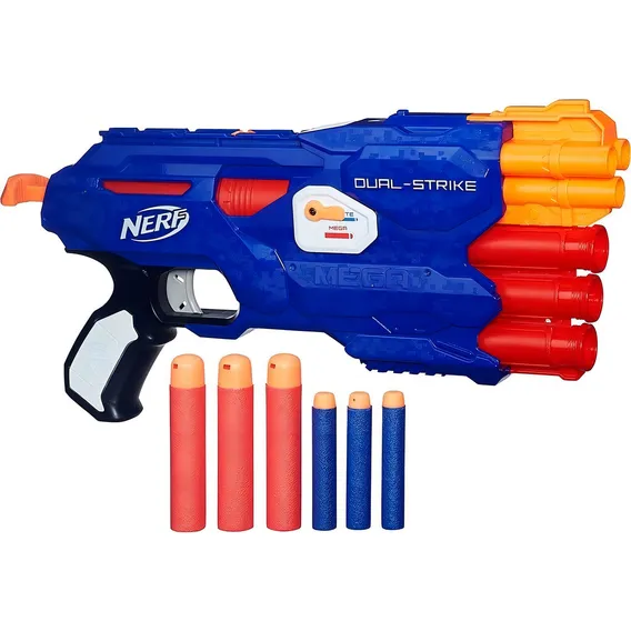 Lançador De Dardos Nerf Dual Strike Nstrike Elite Hasbro Foto 1