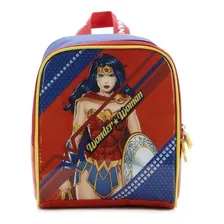 Lancheira Escolar Infantil Mulher Maravilha Luxcel Cor Vermelho Mulher Maravilha Foto mini 1