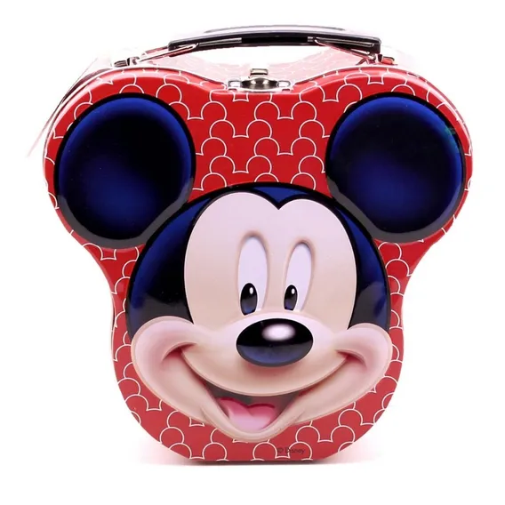 Lancheira Maleta De Metal Com Bolsinha Mickey Mouse Disney Foto 1