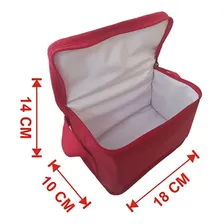 Lancheira Térmica Infantil Menino Menina Potes Squeeze Kit01 Cor Vermelho Foto mini 2