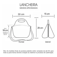 Lancheira Térmica Neoprene Mundo Bruxo Foto mini  2