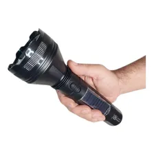 Lanterna 5w Super Led Recarregável Solar Potente Holofote Cor da lanterna Branco Foto mini 4