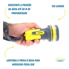 Lanterna A Prova D'água 50 Metros - Thor Led Fun Dive Cor da lanterna Amarelo Cor da luz Branco Foto mini 4