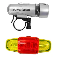 Lanterna Bike Farol Luz Bicicleta Dianteira Traseira Pisca Foto mini 2