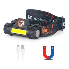 Lanterna Cabeça Capacete Recarregavel Led T6 + 1 Led Cob Foto mini 2