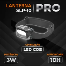Lanterna Cabeça Led Cob 3w 140lumens A Pilha Solver Slp-10 Lanterna Preto Luz Branco Foto mini 3