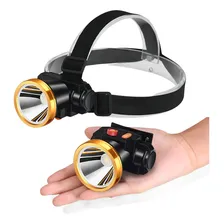 Lanterna Cabeça Potente Led Recarregável Pesca Bike Ciclismo Foto  mini 1