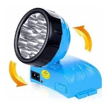 Lanterna De Cabeça 12 Leds Recarregável Dp 781b / Caça Pesca Cor da lanterna Azul/Vermelho Cor da luz Preto Foto mini 2
