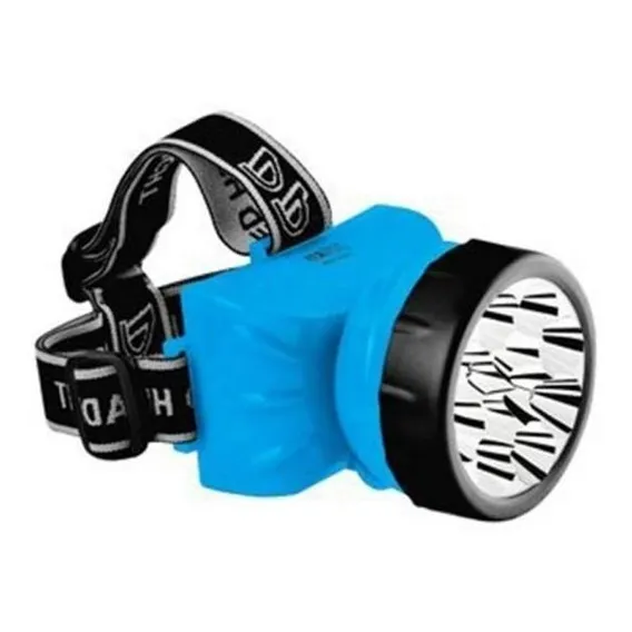 Lanterna De Cabeça 12 Leds Recarregável Dp 781b / Caça Pesca Cor da lanterna Azul/Vermelho Cor da luz Preto Foto 1