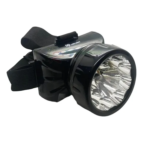 Lanterna De Cabeça 9 Leds Recarregável Dp 781 Caça Pesca Foto 1