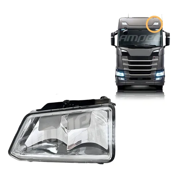 Lanterna Farol Teto Compatível Scania Ntg 2019 Esquerdo Foto 1
