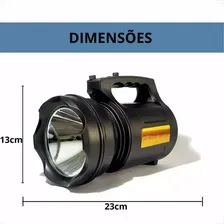 Lanterna Farolete Holofote Prova D'agua Tático Led Td-6000a Foto mini 4