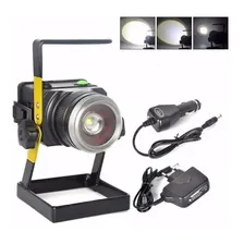 Lanterna Holofote Refletor Tático Led T6 Com Ajuste De Zoom Foto mini 4
