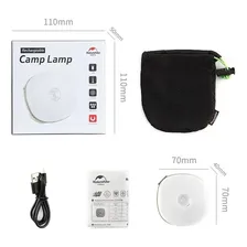 Lanterna Lampião Para Barraca Magnética Naturehike Camp Lamp Foto mini 2