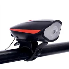 Lanterna Led Com Buzina Usb Para Bicicleta Recarregavel Foto mini  2