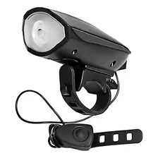Lanterna Led Com Buzina Usb Para Bicicleta Recarregavel Foto  mini 1