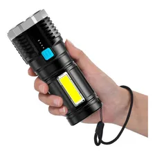 Lanterna Led À Prova Dágua 4 Núcleos Potente Recarregável Foto mini 3