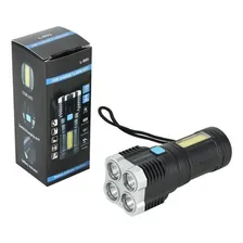 Lanterna Led À Prova Dágua 4 Núcleos Potente Recarregável Foto mini 4