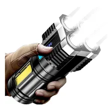 Lanterna Led À Prova Dágua 4 Núcleos Potente Recarregável Foto mini 2