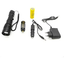 Lanterna Led Recarregável Hy Super Lanterna Preto Luz Branco Foto mini 3