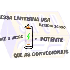Lanterna Led T6 Mergulho Profissional 100% Prova D'agua Jyx Cor da luz Branca Foto mini 3