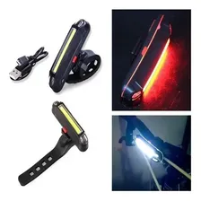 Lanterna Led Traseira Bicolor Bike Sinalizador Usb Foto  mini 1