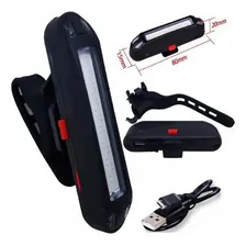 Lanterna Led Traseira Bicolor Bike Sinalizador Usb Foto mini  2