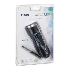 Lanterna Led Versátil 8 Em 1 Elgin Cor da lanterna Preto Cor da luz Branco Frio Foto mini  3