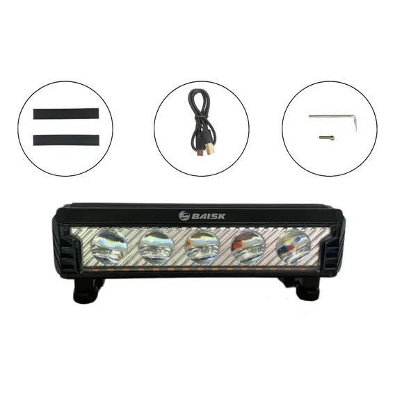 Lanterna Para Bicicleta Led Tg3 Lanterna Bike 20.000 Lumens Cor Preto Foto 1