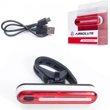 Lanterna Pisca Led Traseiro Bicicleta Absolute Jy-6085t Usb Cor Branco Foto mini  2