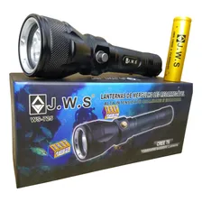 Lanterna Profissional Para Mergulho Led T6 Jws Ws-725 Cor da luz Branco Foto  mini 1