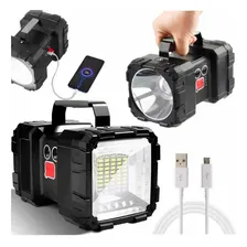 Lanterna Recarregável Led Tática Multifuncional Forte Foto mini 4