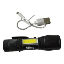Lanterna Recarregavel Usb Para Carregar Celular Cree Led T6 Foto mini  3