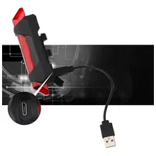 Lanterna Sinalizador Traseiro Bicicleta 5 Leds Recarregável Foto mini  2