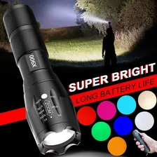 Lanterna Tática Alta Luminosidade Recarregável Com Zom X900 Lanterna Verde Luz Verde Foto mini 4