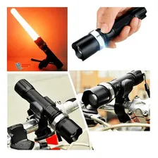 Lanterna Tática Led Cree Q5 Trilha Caça Pesca Com Suporte Foto mini 3