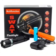 Lanterna Tática Led Police Swat Profissional Recarregável Foto mini 1