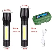 Lanterna Tatica Led Q5 Mini Xml Recarregavel Melhor Que X900 Cor da lanterna Preto Cor da luz Branco Foto mini 4