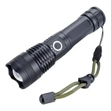 Lanterna Tatica Led Recarregavel T9 Cor Da Lanterna Preto Foto mini 2