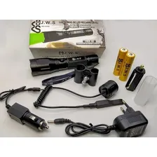Lanterna Tática Luz Verde Foco Redondo Jws P/ Caça Pesca Top Lanterna Preto Foto mini 2