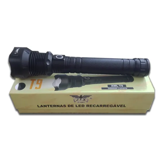 Lanterna Tática Militar Led T9 Recarregavel Forte Potente Foto 1