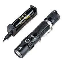 Lanterna Tática Militar Sofirn Sp31 Profissional Com Bateria Cor da lanterna Preto Cor da luz Branco Foto mini 3