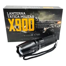 Lanterna Tática Militar X900 Recarregavel Led Potente Zoom Foto mini 4