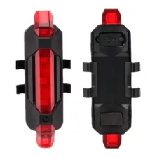 Lanterna Traseira Bicicleta Bike Led Recarregavel Usb Pisca Foto mini 2