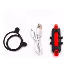 Lanterna Traseira Bicicleta Bike Led Recarregavel Usb Pisca Foto mini 4