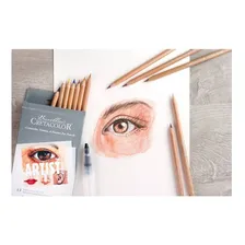 Lapis Aquarelavel Cretacolor Artist Studio Faces 12 Cores Foto mini  2