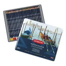 Lapis Aquarelavel Derwent Watercolour 24 Cores Cor 24 Foto mini 1