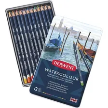 Lapis Aquarelavel Derwent Watercolour Com 12 Cores Foto mini 2