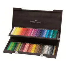 Lapis Aquarelavel Faber Castell A. Durer 120 Cores Madeira Foto mini 1