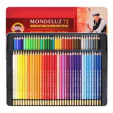 Lápis Aquarelável Koh-i-noor Mondeluz 72 Cores - Estojo Lata Marcação Mix Foto mini 2